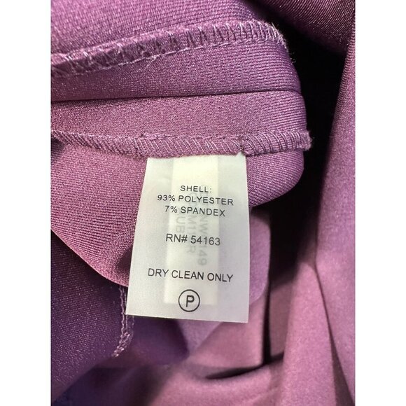 Calvin Klein Dress Womens 4 Purple Scuba‎ Cold Shoulder Sheath Stretch - Picture 10 of 10